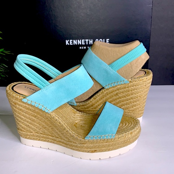 Kenneth Cole Womens Oliva Simple EVA Suede Wedge Sandals - Picture 7 of 10